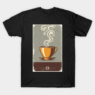 Vintage Style Coffee Cup T-Shirt